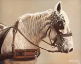 Ken W. Moore Sr., Horse Power, oil on canvas