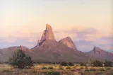 Michael Stack, Morning Picacho Peak, oil on canvas
