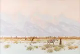 Douglas Ricks, Foothills Camp, oil on board