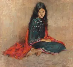 Proud Dress by Dee Toscano, pastel, offered Mar 2023