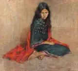 Proud Dress by Dee Toscano, pastel, offered Mar 2023