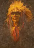 Dan Bodelson, He Dog, oil on canvas