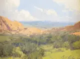 Bill Anton, After Summer Rains, oil on canvasboard