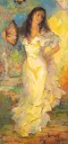 Marilyn Bendell, Day in the Garden, oil on canvas
