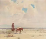 Gordon Coutts, Desert Prospector, oil on canvas