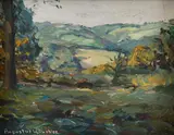 Rolling Land by Augustus W. Dunbier, oil on board, offered Mar 2023