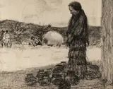Tom Ryan, (CA) Demonstration, charcoal
