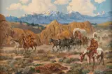 The Long Journey by Marco Gomez, oil on canvas, offered Mar 2023
