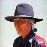 George Molnar, Hosteen Nez, oil on board