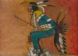 Kevin Red Star, The Dancer, mixed media
