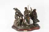 The Explorers by Lorenzo Ghiglieri, bronze, offered Mar 2023