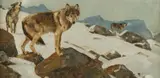 Luke Frazier, The Dominant Ones, oil on board