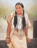 Ken W. Moore Sr., Feather, oil on canvas