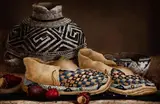Anasazi Olla by Gayle Nason, acrylic on board, offered Mar 2023