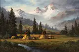 Heine Hartwig, Morning Chores, oil on board