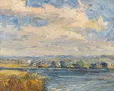 Robert Moore, Big Sky, oil on board
