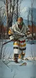 Through the Snow by Gerry Metz, gouache, offered Mar 2023
