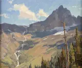 Clyde Aspevig, Above Avalanche Lake, oil on board