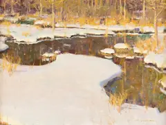 January Patterns by Daniel Gerhartz, oil on canvas, offered Mar 2023