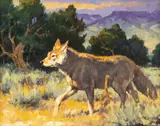 Desert Ghost by Jack Koonce, oil on canvasboard, offered Mar 2023