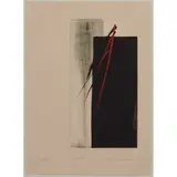 Toko Shinoda, "Dusk," colored, lithograph, [approximate dimensions -