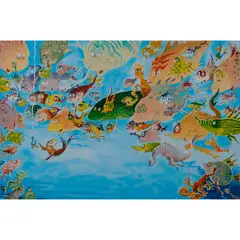 Theodor Seuss, Geisel (American, 1904-1991), "Plethora of Fish,", serigraph on panel, [approximate dimensions -