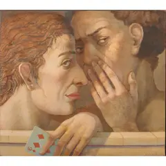 "Number Six," by Elias Friedensohn, 1989, oil on canvas, [approximate dimensions - canvas: 14" H x 16" W], offered Jul 2026