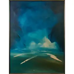 George Sumner, "Seascape,", oil on canvas, [approximate dimensions -