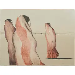 R. C. Gorman, Women in Desert, 1976, colored, lithograph, [approximate dimensions -