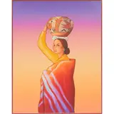 R. C. Gorman, "Acoma Maiden," 1993, colored, lithograph on paper, [approximate dimensions -