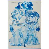Robert Rauschenberg, Arena II (from Stoned Moon series), 1969, lithograph in blue, state II, [approximate dimensions -