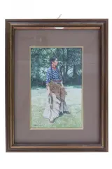 Paul Surber, Painting, 1979, Original Gouache