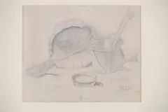 Maynard Dixon, Still Life 1920s, Pencil