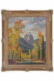 Featured in this lot is this framed original by Hall Diteman, oil on canvas, offered Nov 2025