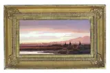Michael Coleman, of Tipi Camp at Sunset, Oil