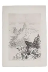 Thomas Moran, Featured in this lot is this, etching