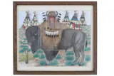 Untitled by Northern Cheyenne, mixed media art, offered Sep 2025