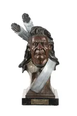 Untitled by Ralph Roybal, bronze 1985, offered Jun 2025