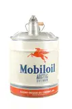 Untitled by Mobiloil Arctic, oil canister 1950s, offered Jun 2025