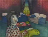 Terry P. Speer, Our Modern Home, etching in color