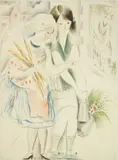 Mily Possoz, Untitled, etching in colors