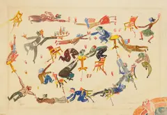 Rough Crossing by Alfred Bendiner, watercolor on paper, ca. 1950, estate, offered Dec 2025