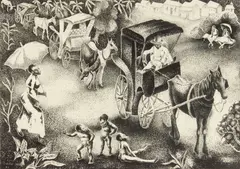 George Biddle, Hombre Que Sin Vergeunza, lithograph, 1928