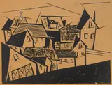Antonio Frasconi, Greensboro, VT, woodcut, 1948
