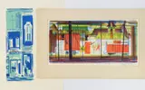 Edwin L. Fulwider, Along the Tracks, lithograph, 1953
