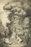 Charles Wheeler Locke, The Outing, lithograph