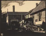 Herschel C. Logan, Morning Sunlight, woodcut, sgined and