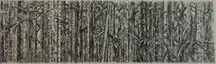 Joseph Norman, Berlin Autumn: De Tiergarten, lithograph in 2 colors, 2002
