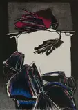 Deborah Remington, Quadra, lithograph in colors, 1988-89