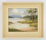 Lough Erne at Boa Island Co. Fermanagh by Maurice Canning Wilks, oil on panel, offered Dec 2025